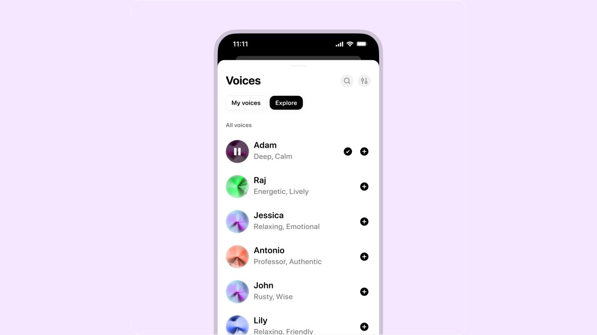 ElevenLabs releases a stand-alone voice-generation app